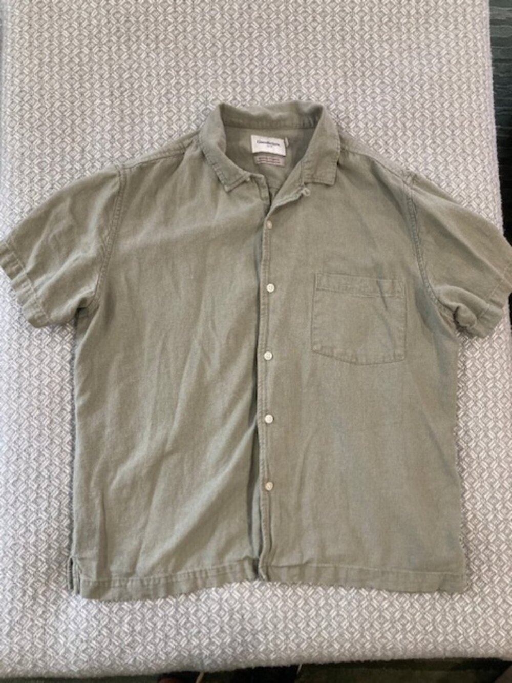 Green Goodfellow Short Sleeve Button Up